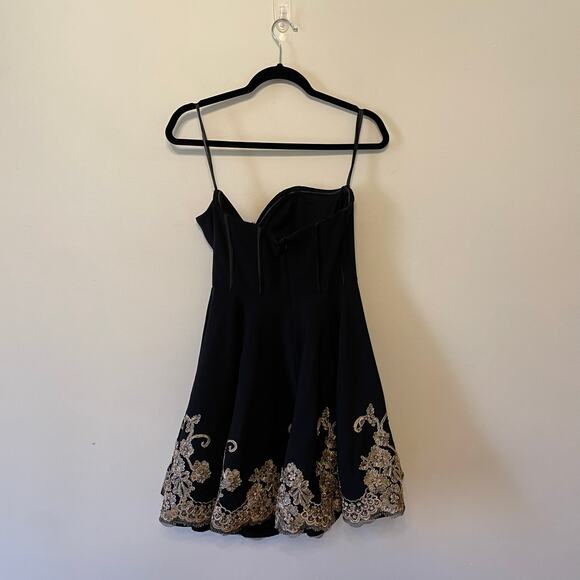 Tiffany Homecoming 6 prom dress beaded embroidered fit & flare formal strapless - Picture 4 of 8